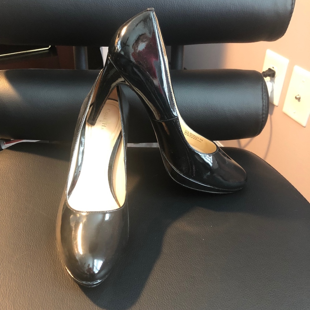 Cole Haan Black Platform Heel w/Nike Technology
